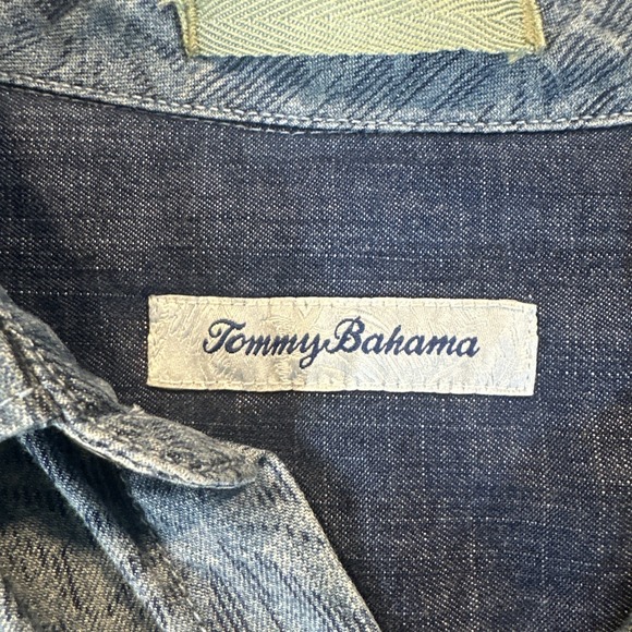Tommy Bahama Men's Short Sleeve tencel Button Down Dress Shirt Size XL - Picture 3 of 8